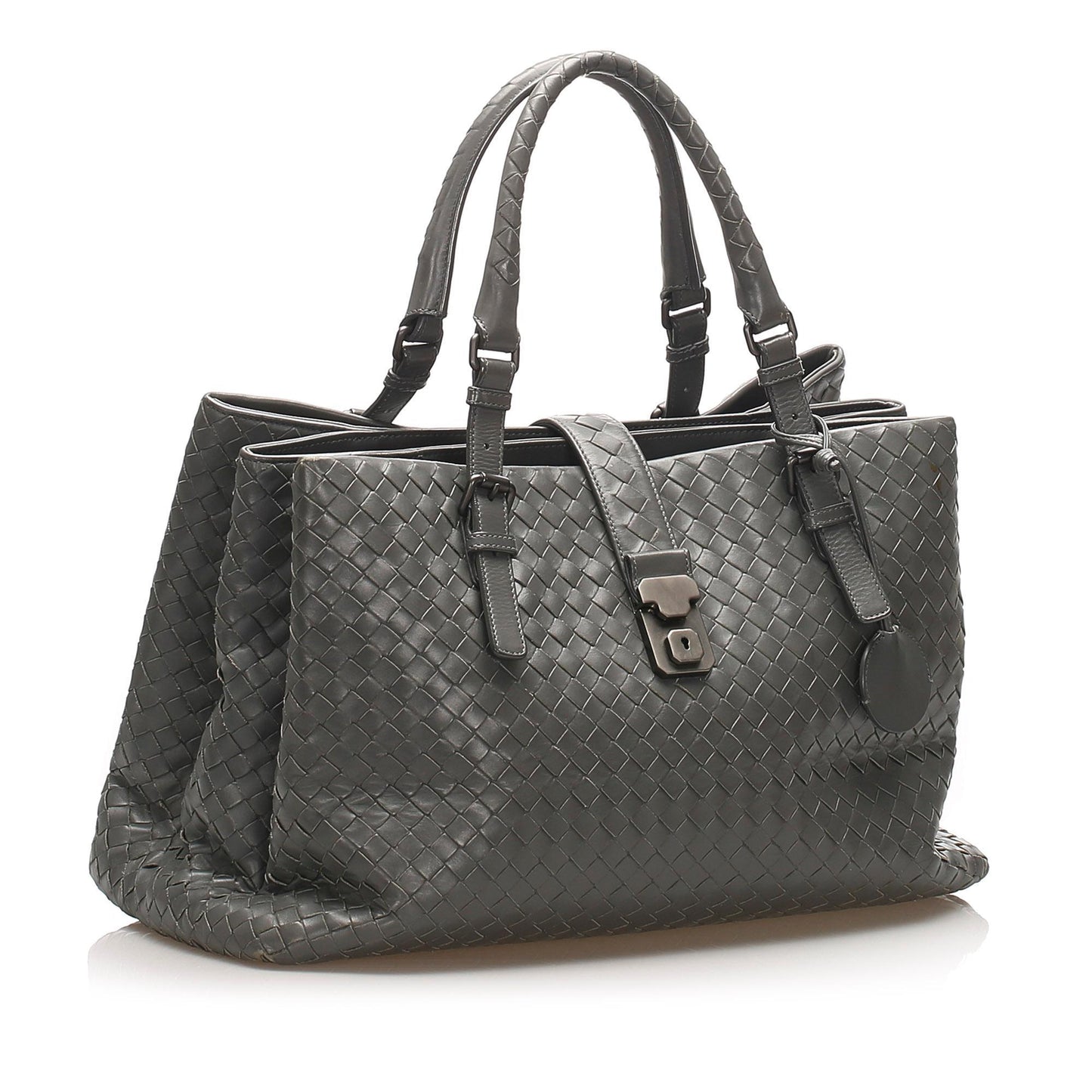 Bottega Veneta Intrecciato Roma Leather Tote Bag (SHG-12351)