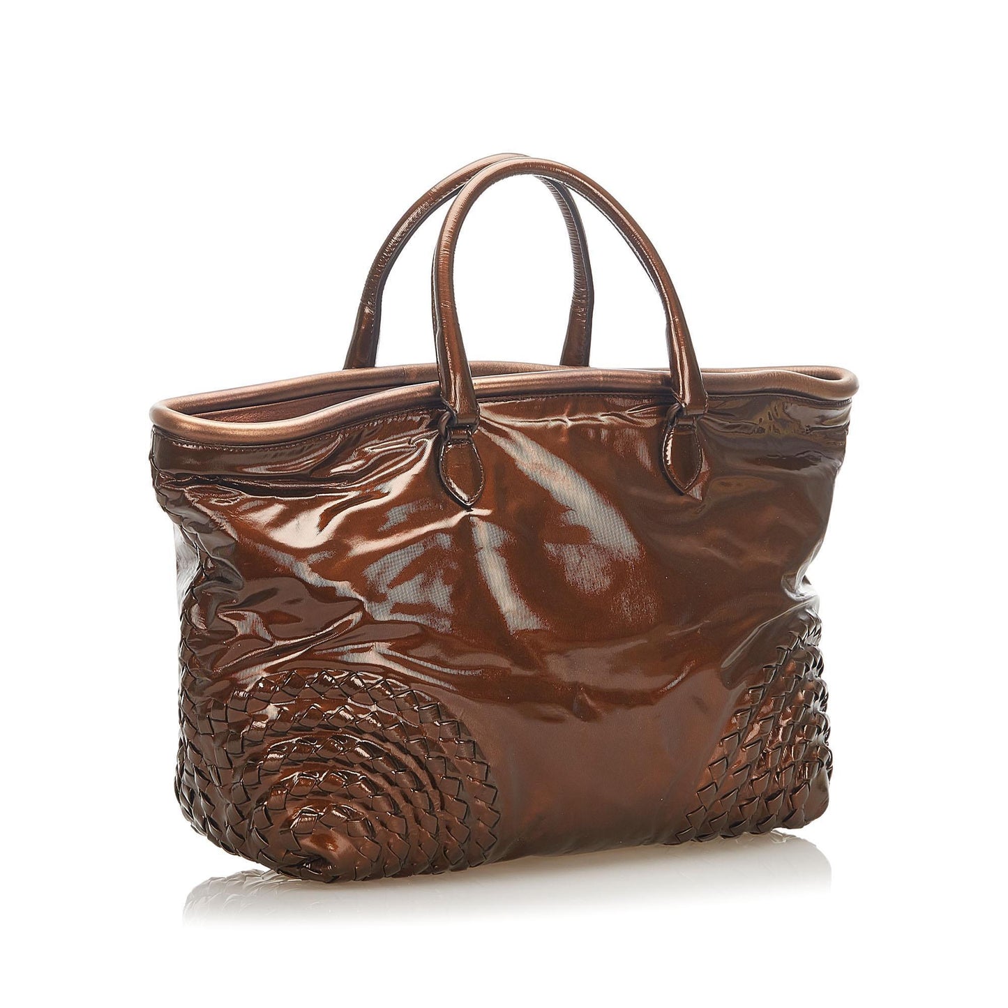 Bottega Veneta Patent Leather Tote (SHG-18130)