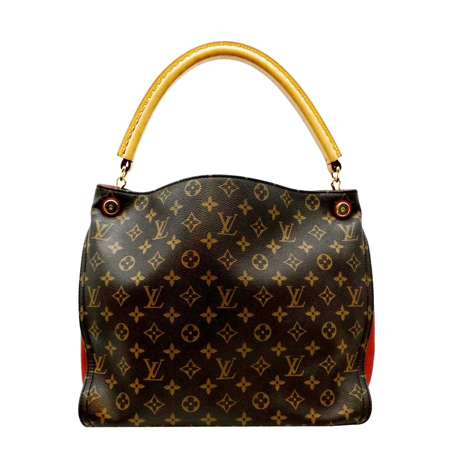 LOUIS VUITTON Gaia Monogram Canvas Shoulder Bag Cerise