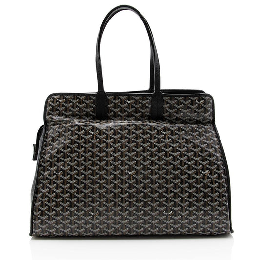 Goyard Goyardine Canvas Sac Hardy GM Travel Tote (SHF-14510)