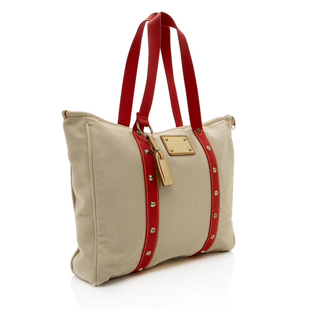 Louis Vuitton Canvas Antigua Cabas GM Tote  (SHF-14583)