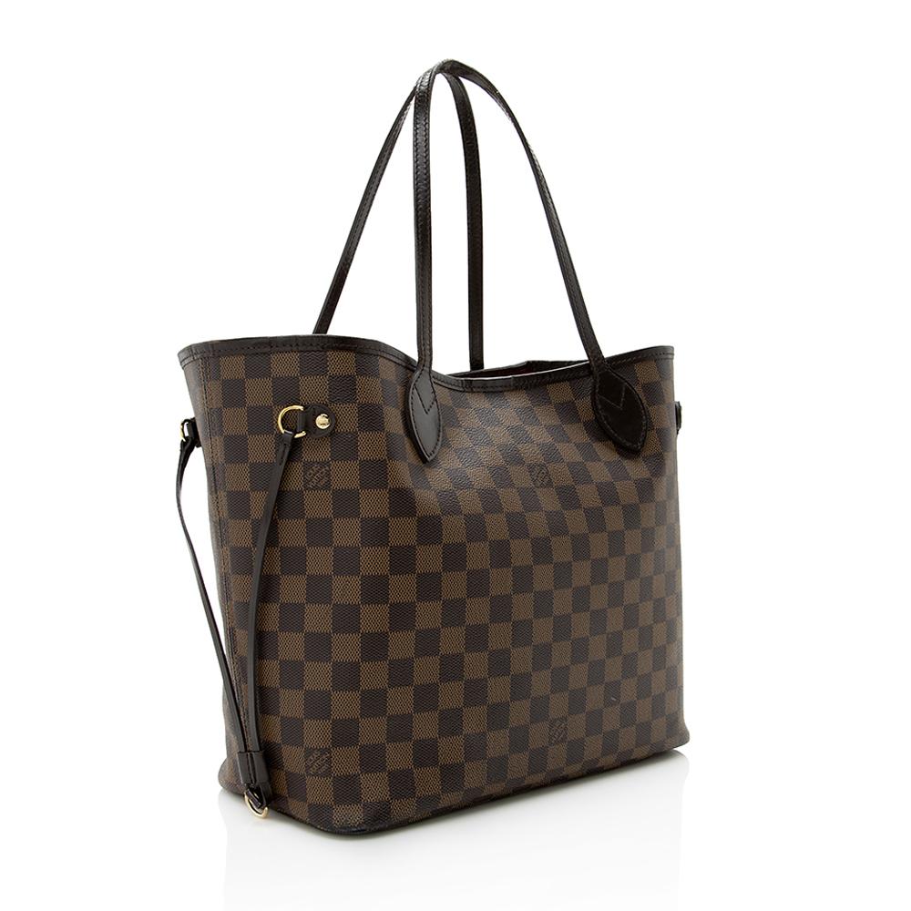 Louis Vuitton Damier Ebene Neverfull MM Tote (SHF-14560)