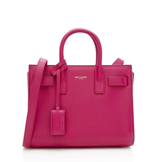 Saint Laurent Calfskin Classic Sac de Jour Nano Tote (SHF-13585)