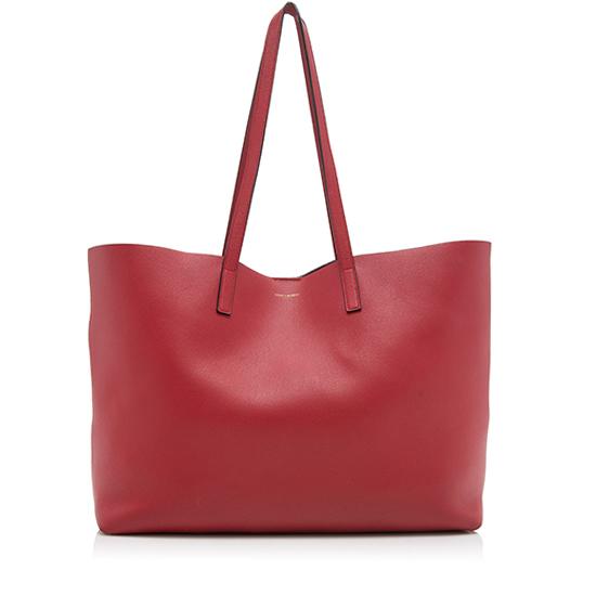 Saint Laurent Calfskin Large Shopping Tote