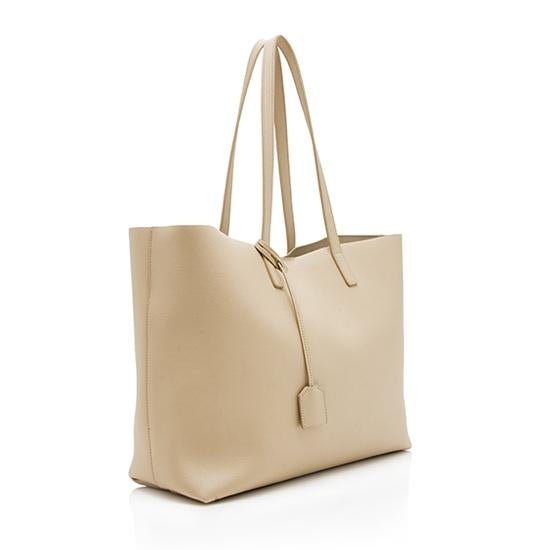 Saint Laurent Calfskin Large Shopping Tote