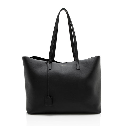 Saint Laurent Calfskin Large Shopping Tote (SHF-13111)