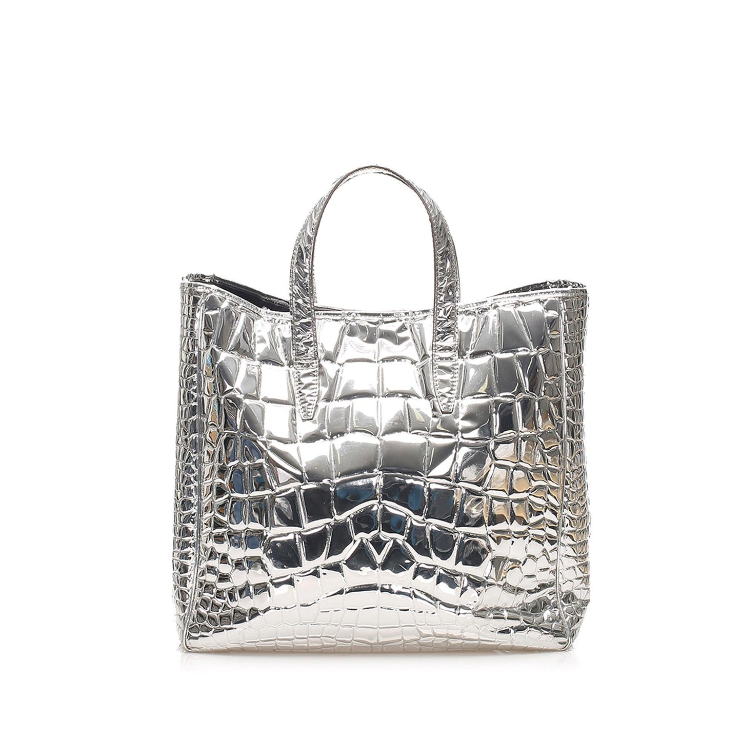 Saint Laurent Embossed Leather Tote Bag (SHG-12003)