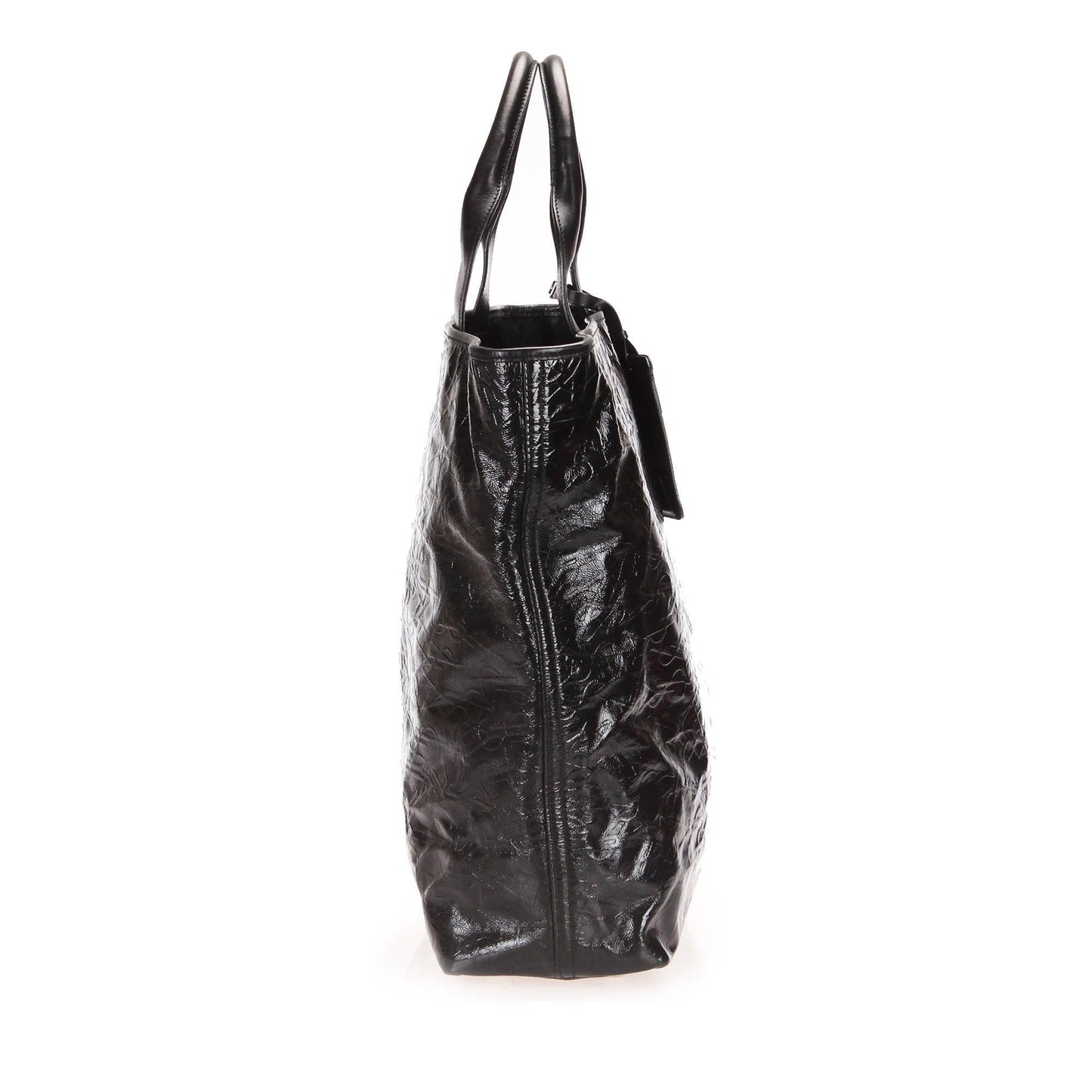 Saint Laurent Embossed Leather Tote (SHG-12457)