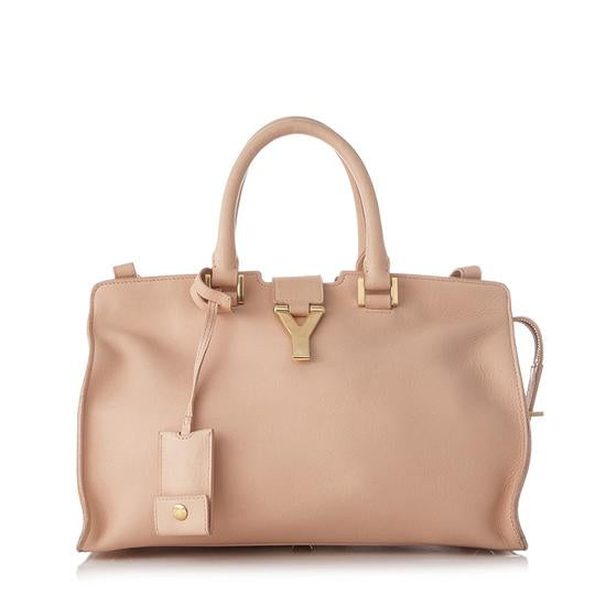 Saint Laurent Calfskin Classic Small Cabas Y Tote - FINAL SALE (SHF-10463)