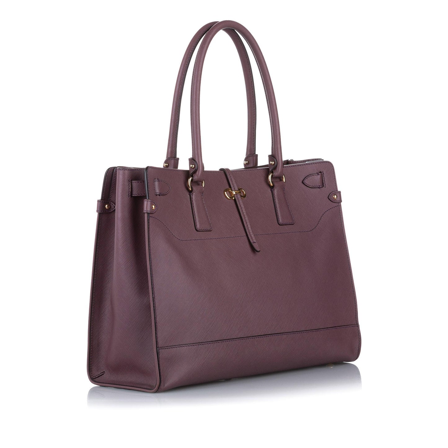 Salvatore Ferragamo Bice Leather Tote Bag (SHG-20090)