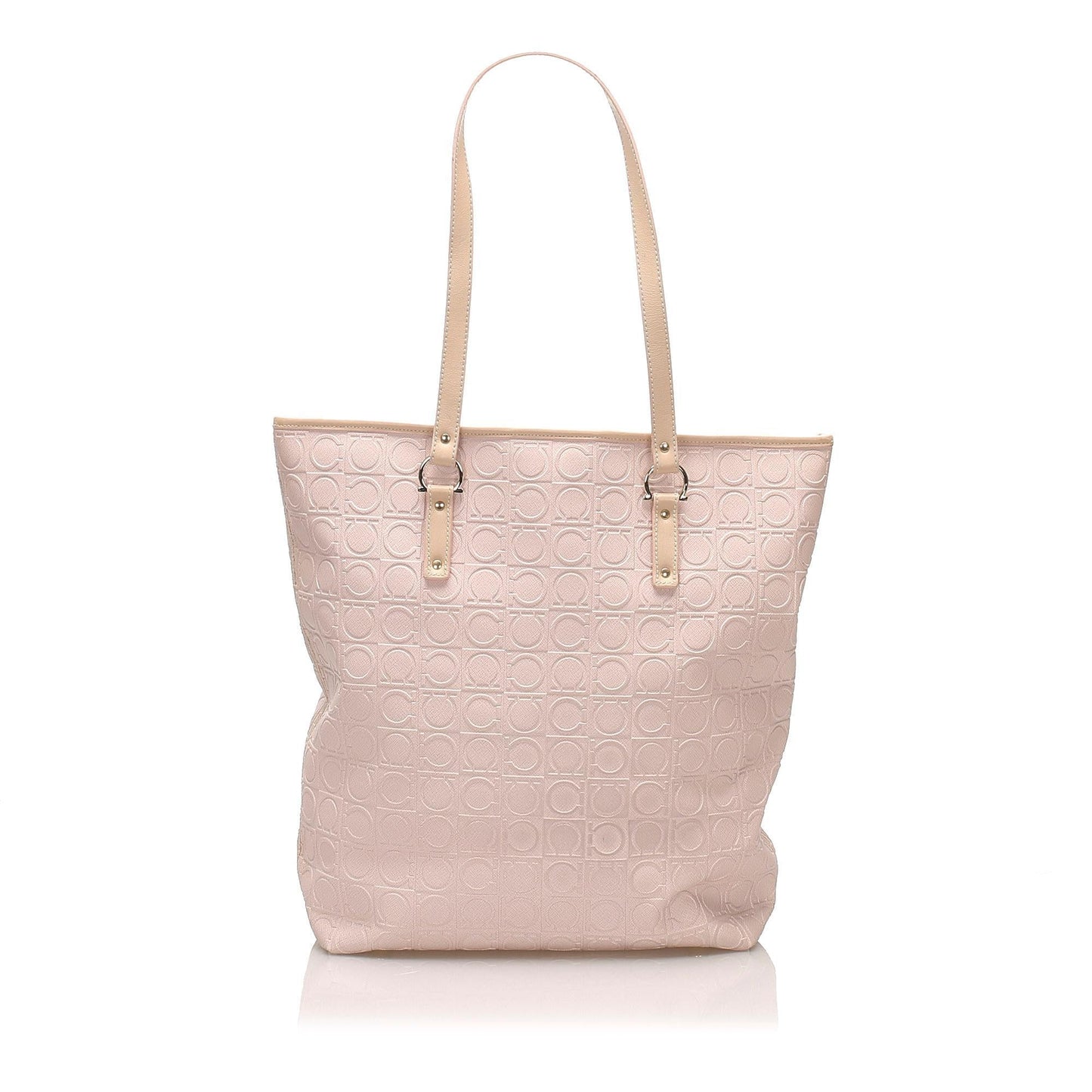 Salvatore Ferragamo Gancini Leather Tote Bag (SHG-11455)