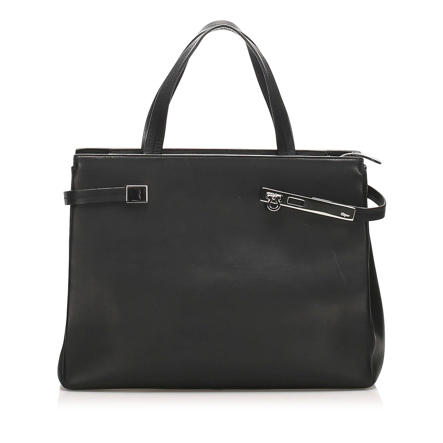 Salvatore Ferragamo Gancini Leather Tote Bag (SHG-12979)