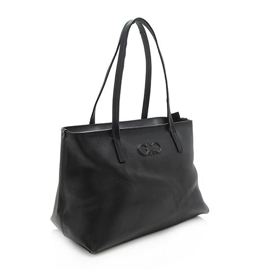 Salvatore Ferragamo Leather Tote - FINAL SALE - FINAL SALE (SHF-10919)