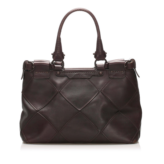 Salvatore Ferragamo Leather Tote Bag (SHG-11179)