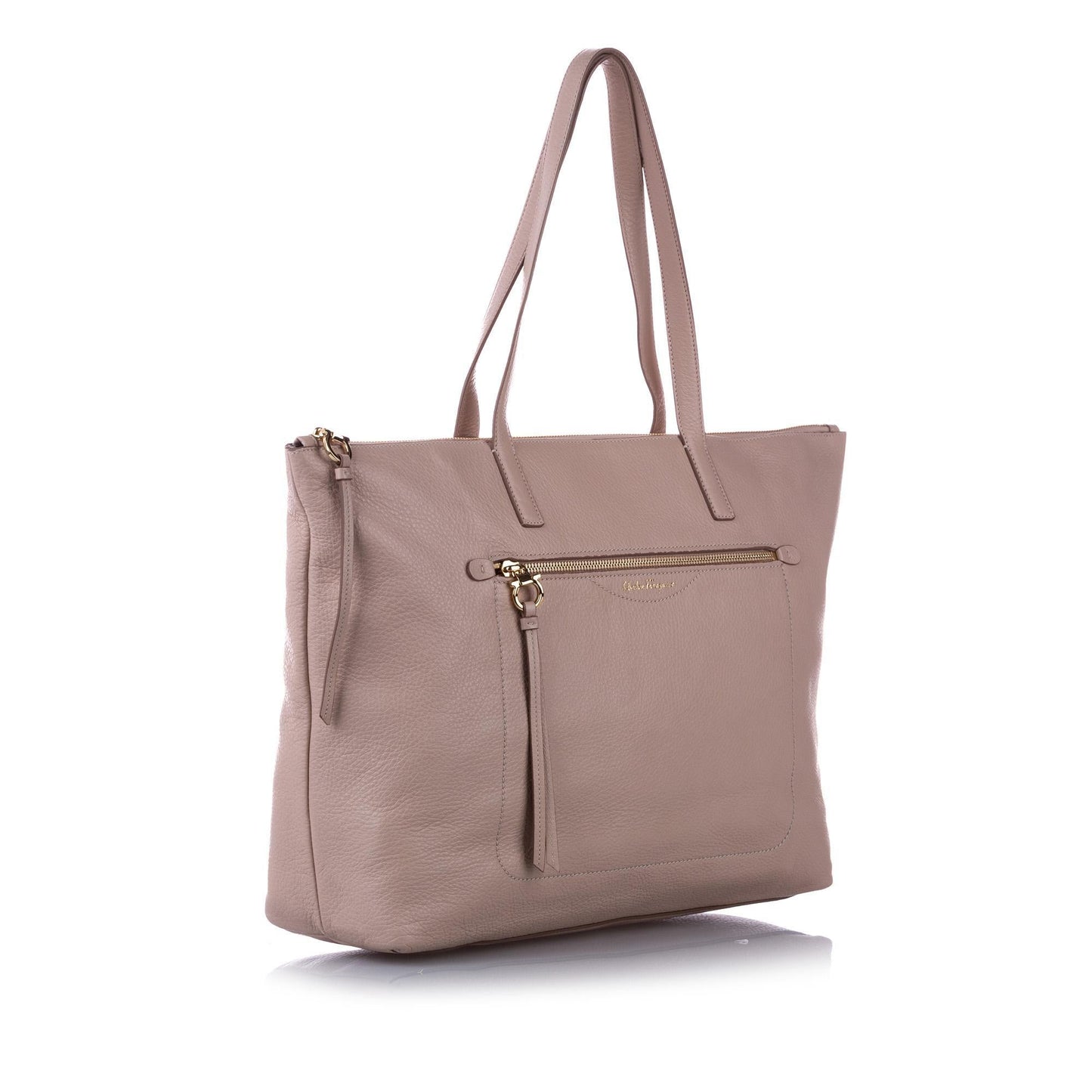 Salvatore Ferragamo Leather Tote Bag (SHG-10417)