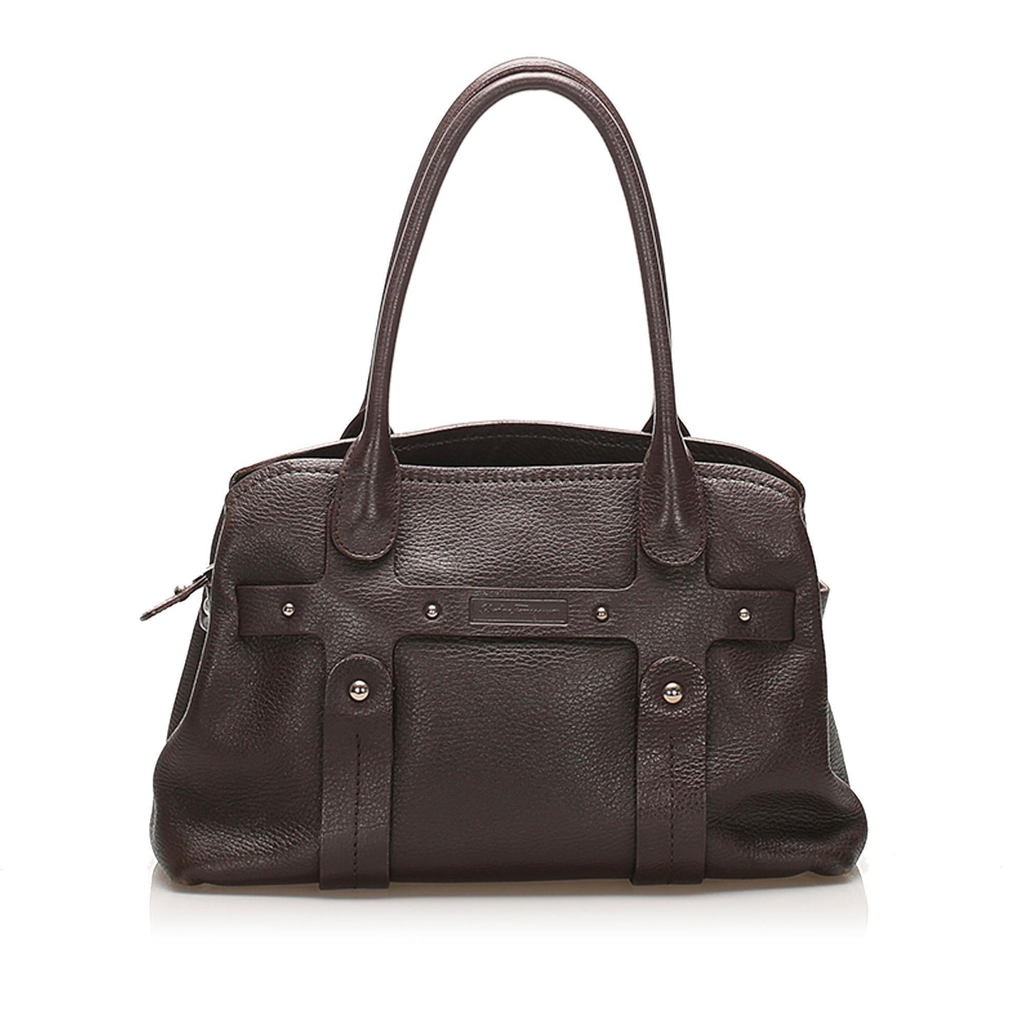 Salvatore Ferragamo Leather Tote Bag (SHG-11454)