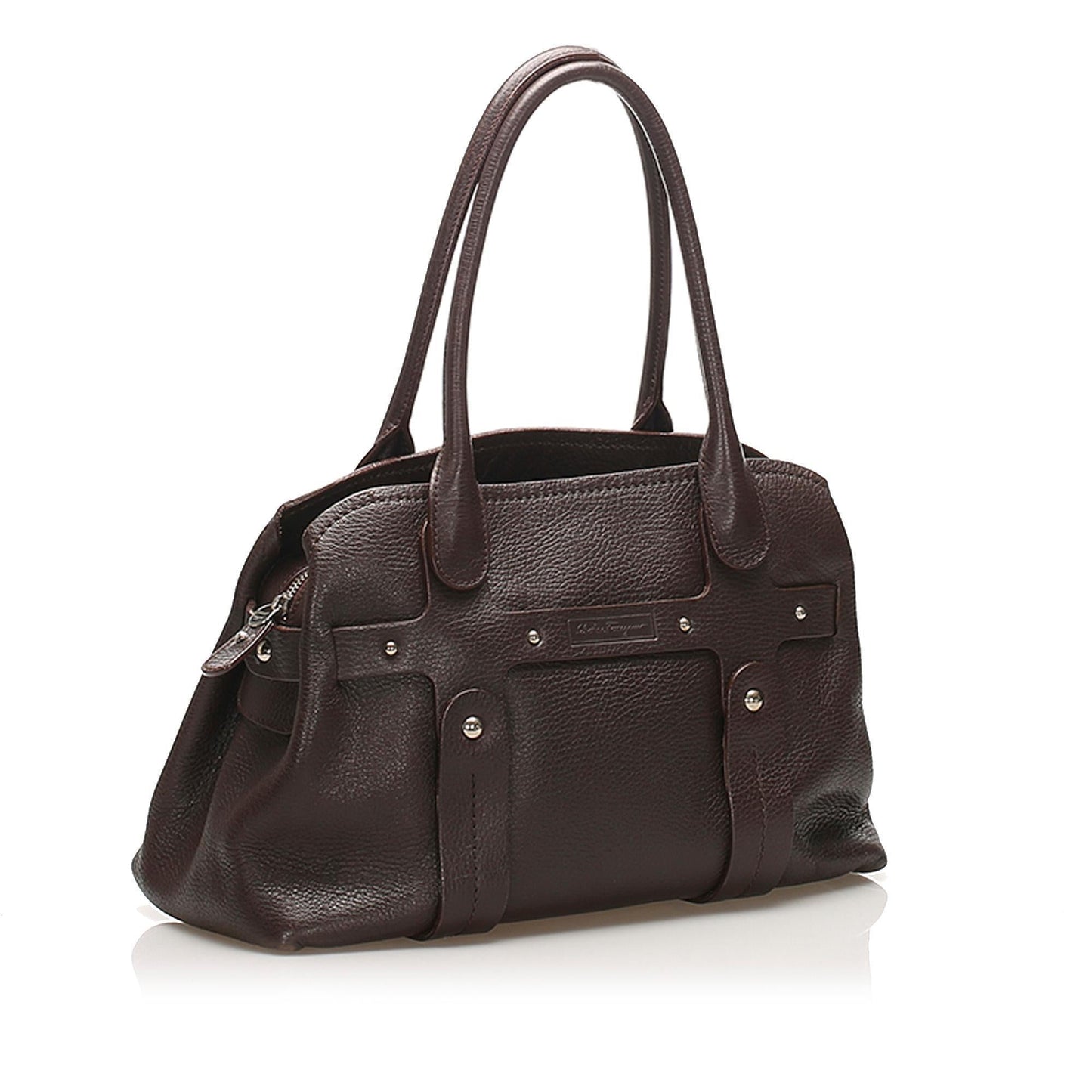 Salvatore Ferragamo Leather Tote Bag (SHG-11454)