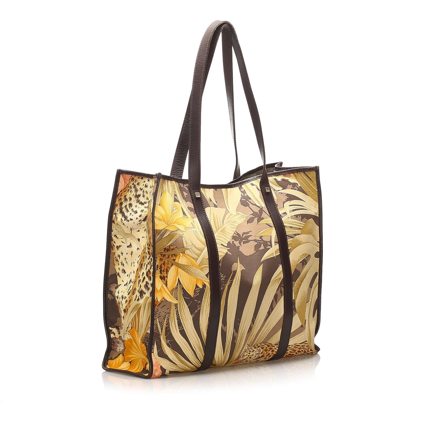 Salvatore Ferragamo Printed Nylon Tote Bag (SHG-12670)