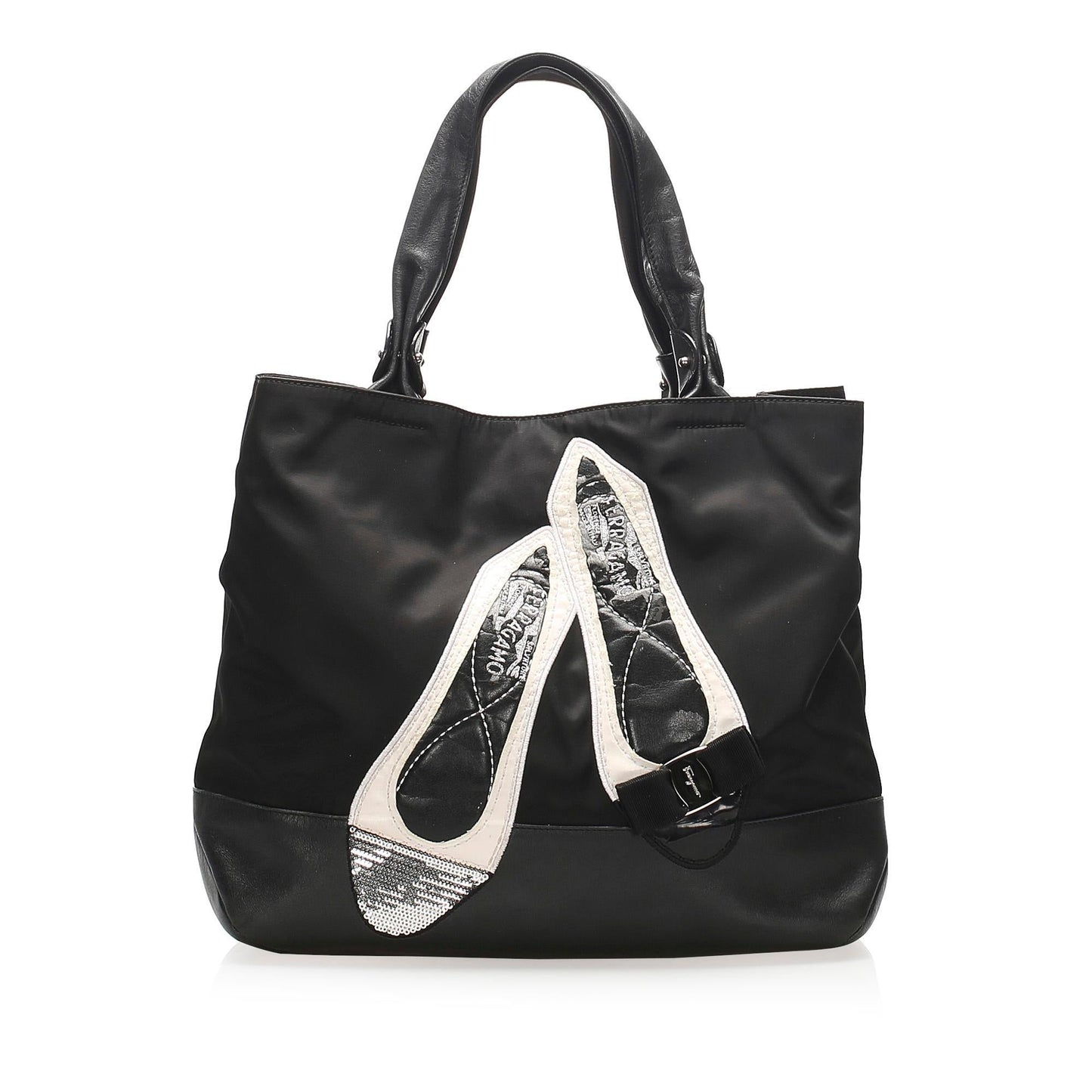 Salvatore Ferragamo Vara Leather Tote Bag (SHG-12101)