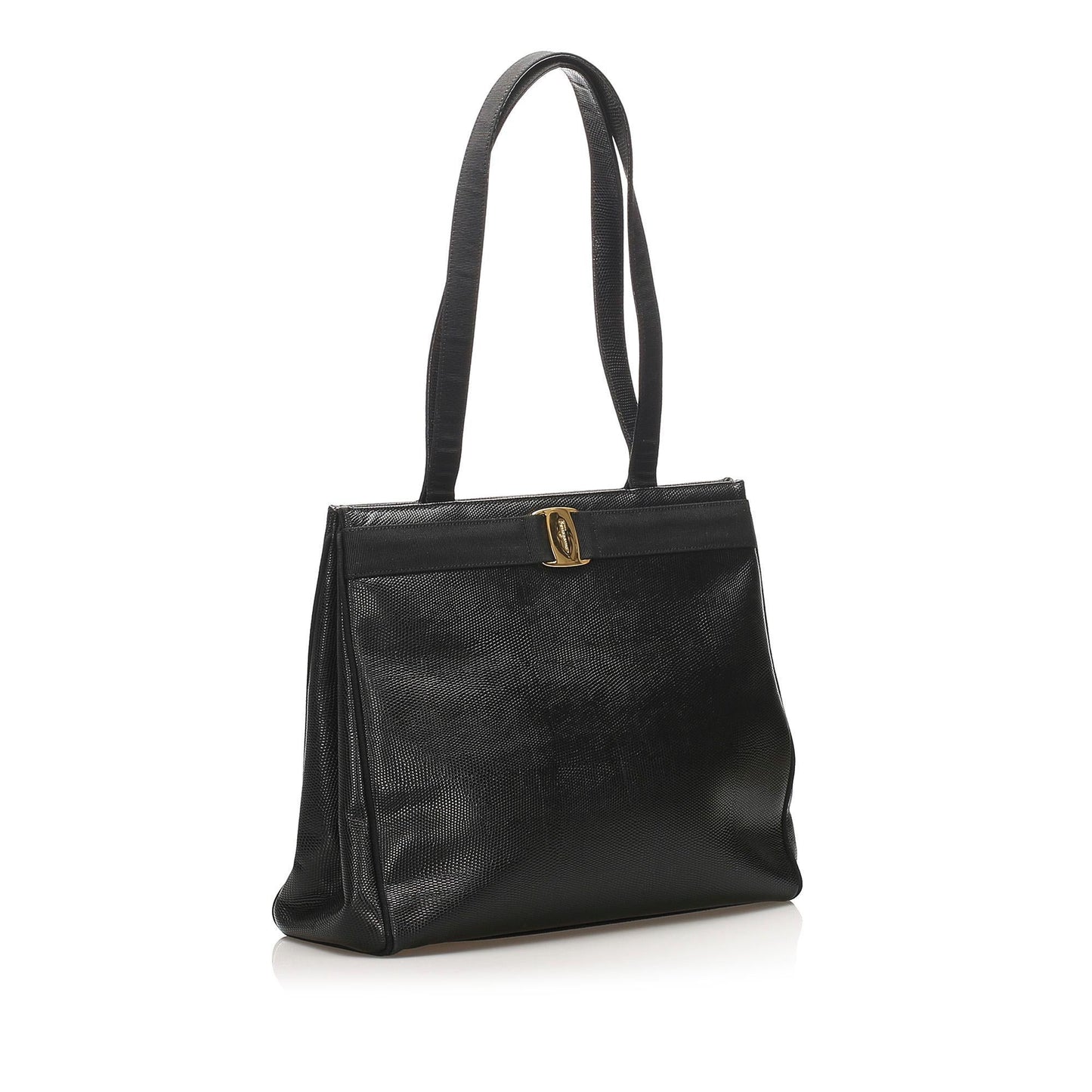 Salvatore Ferragamo Vara Leather Tote Bag (SHG-14531)