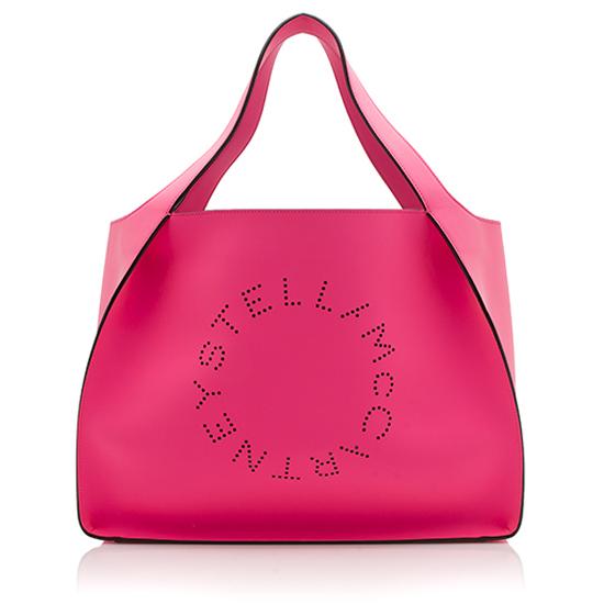 Stella McCartney Leather Alter East-West Perforated Tote