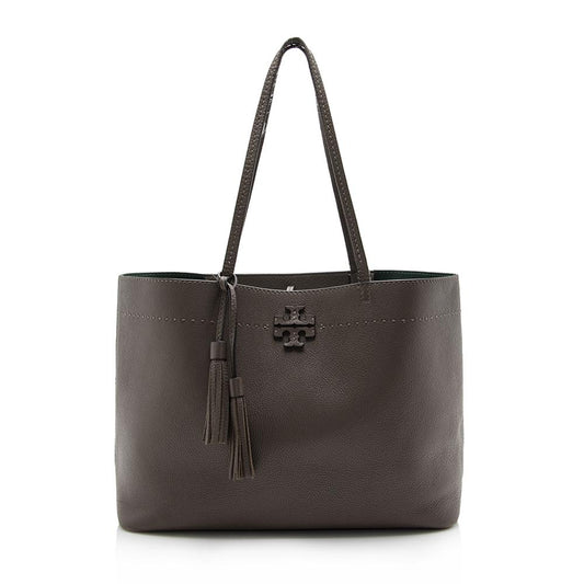 Tory Burch Leather McGraw Tote (SHF-13447)