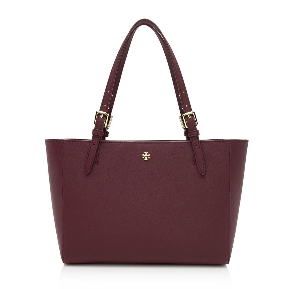 Tory Burch Leather Robinson Tote (SHF-13085)