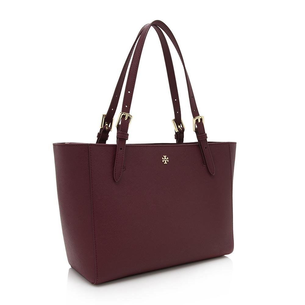 Tory Burch Leather Robinson Tote (SHF-13085)