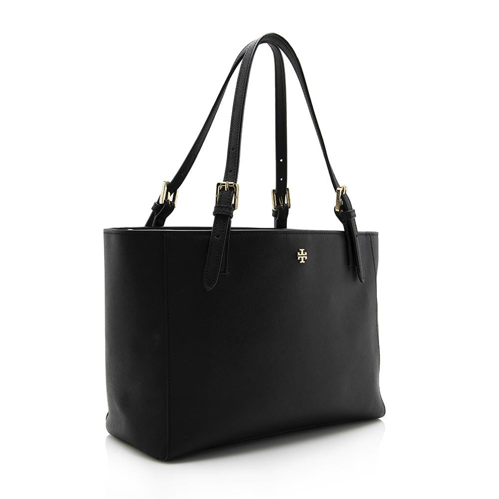 Tory Burch Leather Robinson Tote (SHF-13692)