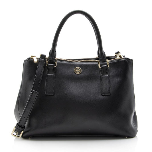 Tory Burch Saffiano Leather Robinson Double Zip Tote (SHF-13328)