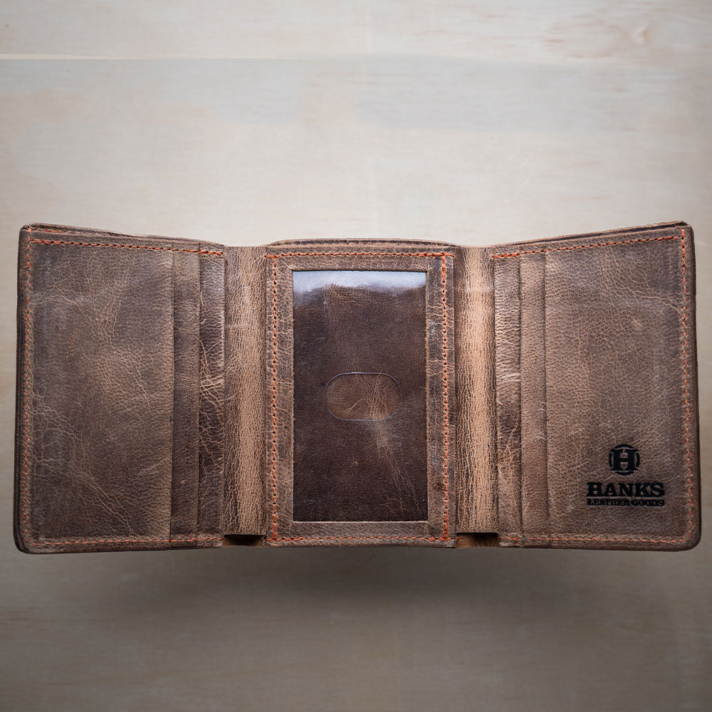 Premium Goat Trifold Wallet