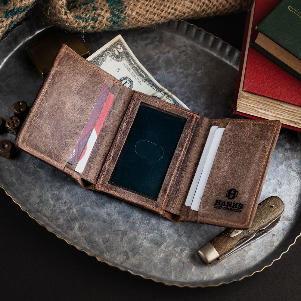 Premium Goat Trifold Wallet