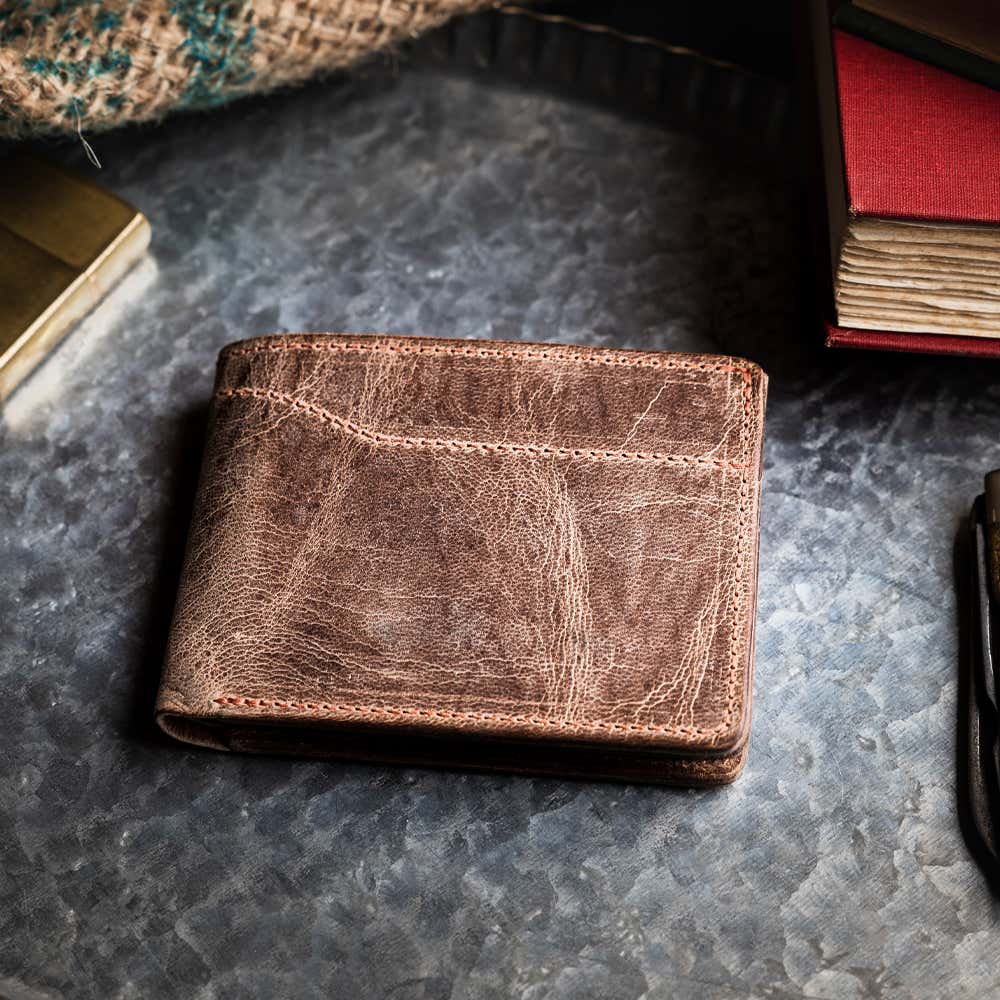 Deluxe Bifold Goatskin With ID Window