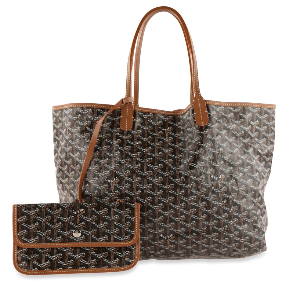 Goyard St. Louis Pm Brown Coated Canvas Tote