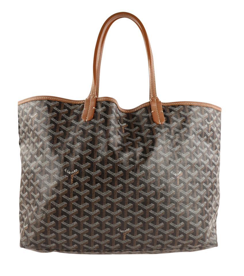 Goyard St. Louis Pm Brown Coated Canvas Tote