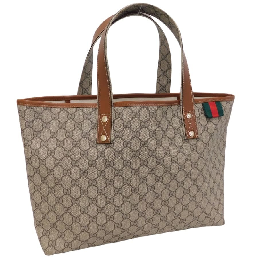 Vintage Gucci Tote Bag Shopping Bag Women’s Monogram Brown