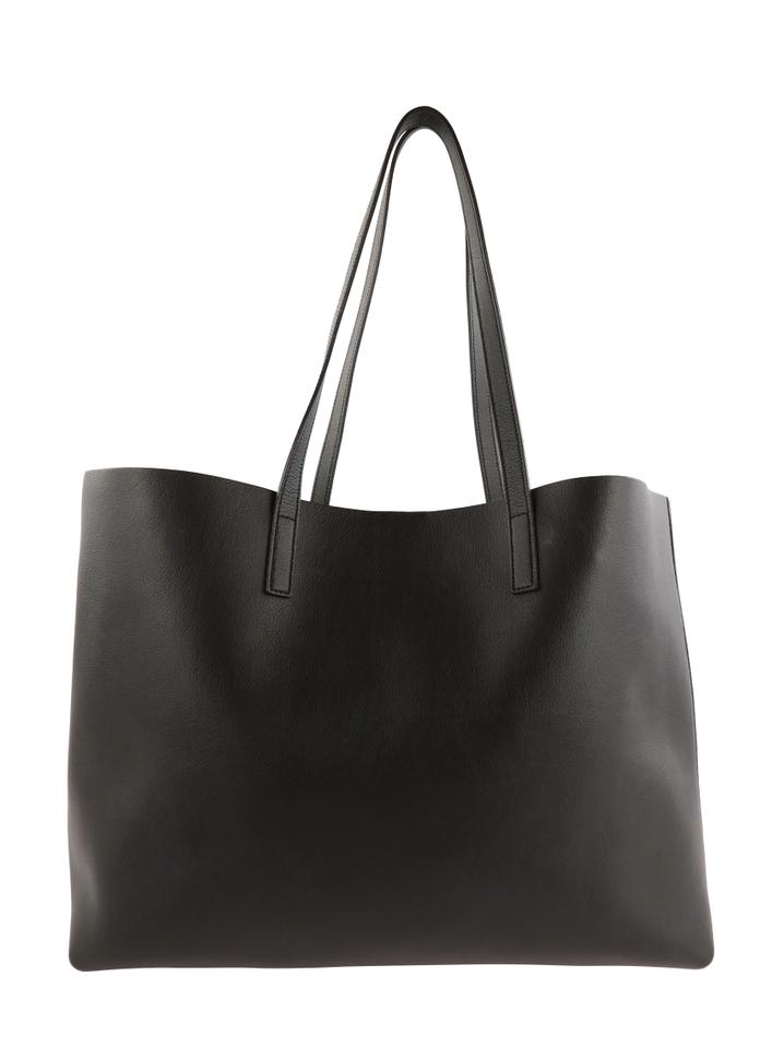 Saint Laurent Bag Shopping Black Leather Tote