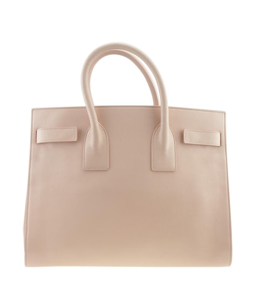 Saint Laurent Sac de Jour 324823 Mini Blush Pink Leather Tote